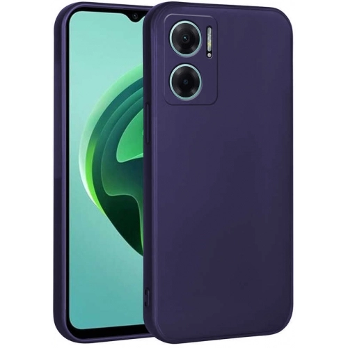 Xiaomi Redmi Note 11E Kılıf İnce Soft Mat Renkli Esnek Silikon Kapak - Lacivert