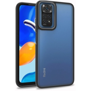 Xiaomi Redmi Note 11s Kılıf Electro Silikon Renkli Flora Kapak - Siyah