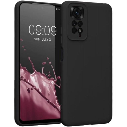 Xiaomi Redmi Note 11s Kılıf İçi Kadife Mat Mara Lansman Silikon Kapak  - Siyah