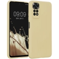 Xiaomi Redmi Note 11s Kılıf İnce Soft Mat Renkli Esnek Silikon Kapak - Gold