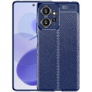 Xiaomi Redmi Note 12 4G Kılıf Deri Görünümlü Lüks Parmak İzi Bırakmaz Niss Silikon Kapak - Lacivert