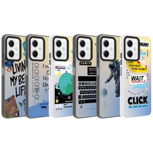 Xiaomi Redmi Note 12 4G Kılıf Desenli Zore Dragon Sert Kapak - Astronot