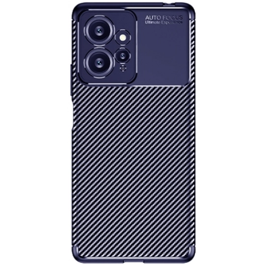 Xiaomi Redmi Note 12 4G Kılıf Silikon Parmak İzi Bırakmayan Karbon Soft Negro Kapak - Lacivert