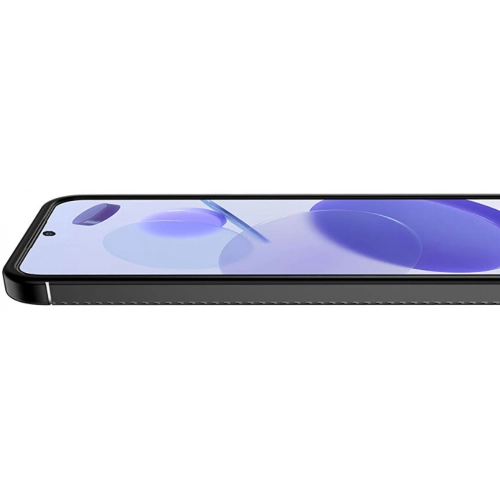 Xiaomi Redmi Note 12 4G Kılıf Silikon Parmak İzi Bırakmayan Karbon Soft Negro Kapak - Lacivert