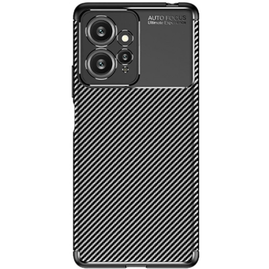 Xiaomi Redmi Note 12 4G Kılıf Silikon Parmak İzi Bırakmayan Karbon Soft Negro Kapak - Siyah