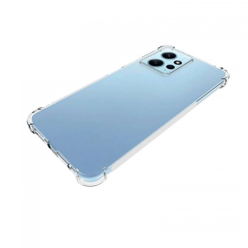 Xiaomi Redmi Note 12 4G Kılıf Silikon Köşe Korumalı Airbag Darbe Emici Kapak - Şeffaf
