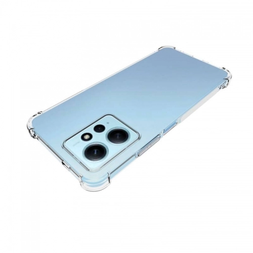 Xiaomi Redmi Note 12 4G Kılıf Silikon Köşe Korumalı Airbag Darbe Emici Kapak - Şeffaf
