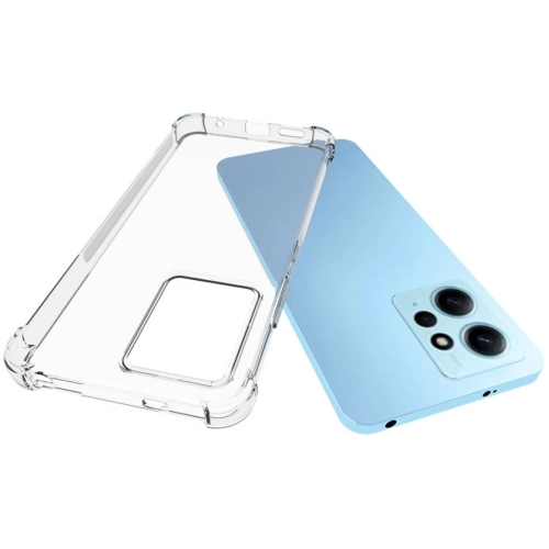 Xiaomi Redmi Note 12 4G Kılıf Silikon Köşe Korumalı Airbag Darbe Emici Kapak - Şeffaf