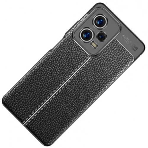 Xiaomi Redmi Note 12 Kılıf Deri Görünümlü Lüks Parmak İzi Bırakmaz Niss Silikon Kapak - Lacivert