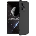 Xiaomi Redmi Note 12 Pro Kılıf 3 Parçalı 360 Tam Korumalı Rubber AYS Kapak - Siyah