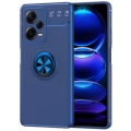 Xiaomi Redmi Note 12 Pro Kılıf Renkli Silikon Yüzüklü Standlı Auto Focus Ravel Kapak - Mavi