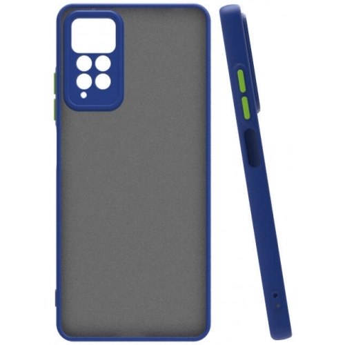 Xiaomi Redmi Note 12 Pro Plus 5G Kılıf Kamera Korumalı Arkası Şeffaf Mat Silikon Kapak - Lacivert