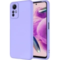 Xiaomi Redmi Note 12S Kılıf İçi Kadife Mat Mara Lansman Silikon Kapak  - Lila