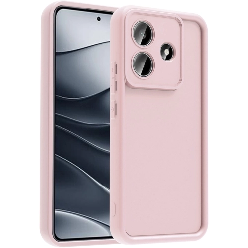 Xiaomi Redmi Note 14 4G ile Uyumlu Kılıf Kamera Korumalı Silikon Ananas Kapak - Pembe