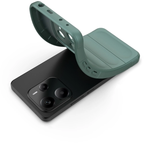 Xiaomi Redmi Note 14 4G Kılıf Esnek TPU Oyuklu Arka Yüzey Tasarımlı Zore Etnik Silikon Kapak - Lacivert