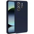 Xiaomi Redmi Note 14 4G Kılıf İnce Soft Mat Renkli Esnek Silikon Kapak - Lacivert