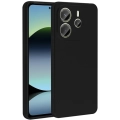 Xiaomi Redmi Note 14 4G Kılıf İnce Soft Mat Renkli Esnek Silikon Kapak - Siyah