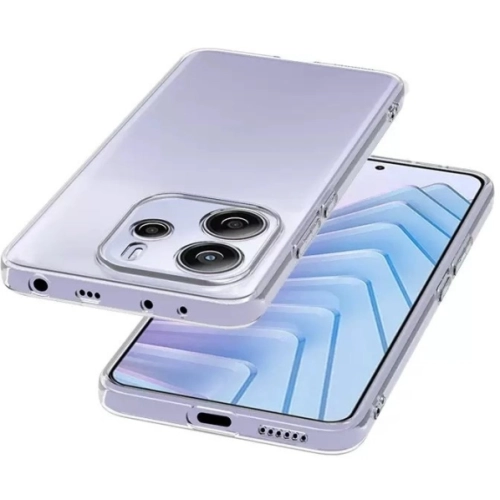 Xiaomi Redmi Note 14 4G Kılıf Kamera Korumalı Esnek Silikon Kapak - Şeffaf