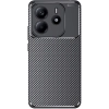 Xiaomi Redmi Note 14 4G Kılıf Silikon Parmak İzi Bırakmayan Karbon Soft Negro Kapak - Siyah