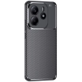 Xiaomi Redmi Note 14 4G Kılıf Silikon Parmak İzi Bırakmayan Karbon Soft Negro Kapak - Siyah