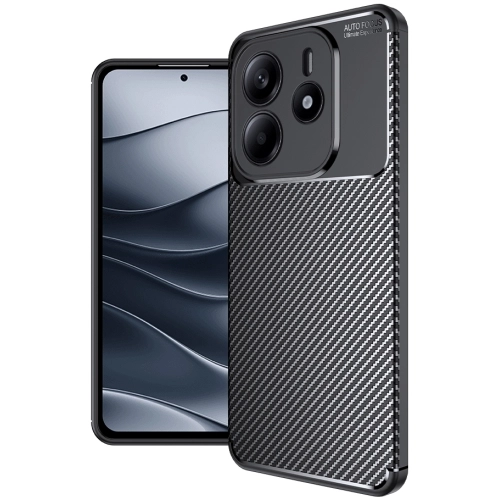 Xiaomi Redmi Note 14 4G Kılıf Silikon Parmak İzi Bırakmayan Karbon Soft Negro Kapak - Siyah