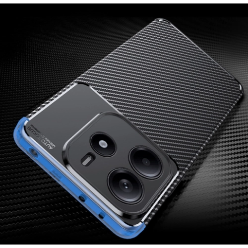 Xiaomi Redmi Note 14 4G Kılıf Silikon Parmak İzi Bırakmayan Karbon Soft Negro Kapak - Siyah