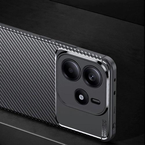 Xiaomi Redmi Note 14 4G Kılıf Silikon Parmak İzi Bırakmayan Karbon Soft Negro Kapak - Siyah