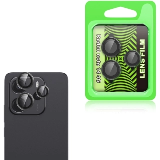 Xiaomi Redmi Note 14 4G Lens Kamera Koruyucu Parmak İzi Bırakmaz CL-07 - Siyah