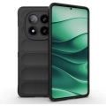 Xiaomi Redmi Note 14 Pro 4g Kılıf Esnek TPU Oyuklu Arka Yüzey Tasarımlı Zore Etnik Silikon Kapak - Siyah
