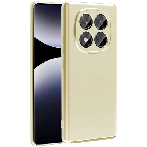 Xiaomi Redmi Note 14 Pro 4g Kılıf İnce Soft Mat Renkli Esnek Silikon Kapak - Gold