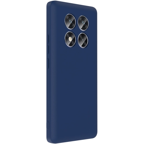 Xiaomi Redmi Note 14 Pro 4g Kılıf İçi Kadife Dokulu Kartlık Hazneli Mat Vitra Silikon Kapak - Lacivert