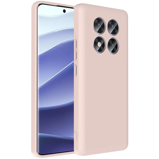 Xiaomi Redmi Note 14 Pro 4g Kılıf İçi Kadife Dokulu Kartlık Hazneli Mat Vitra Silikon Kapak - Pembe