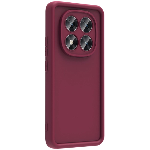 Xiaomi Redmi Note 14 Pro 5G ile Uyumlu Kılıf Kamera Korumalı Silikon Ananas Kapak - Mürdüm