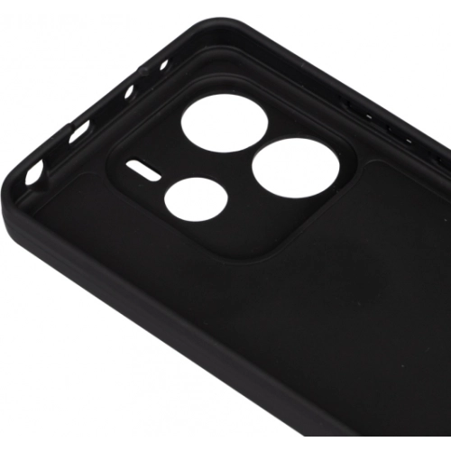 Xiaomi Redmi Note 14 Kılıf Silikon Mat Esnek Kamera Korumalı Biye Kapak - Siyah