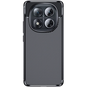 Xiaomi Redmi Note 14 Pro Plus Kılıf Silikon Parmak İzi Bırakmayan Karbon Soft Negro Kapak - Siyah