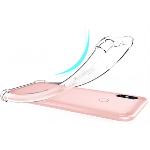 Xiaomi Redmi Note 6 Pro Kılıf Silikon Köşe Korumalı Airbag Darbe Emici Kapak - Şeffaf