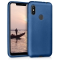 Xiaomi Redmi Note 6 Pro Kılıf İnce Soft Mat Renkli Esnek Silikon Kapak - Lacivert