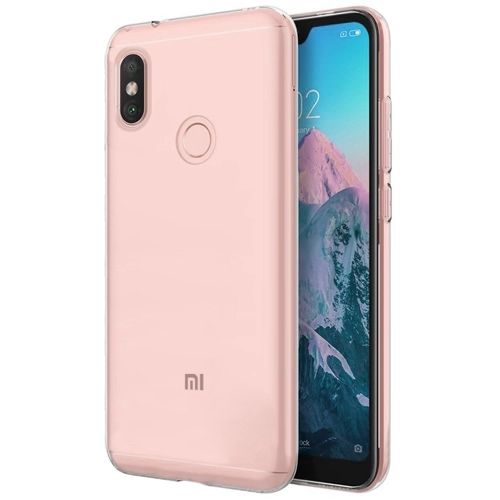 Xiaomi Redmi Note 6 Pro Kılıf Kamera Korumalı Esnek Silikon Kapak - Şeffaf