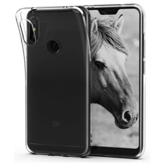 Xiaomi Redmi Note 6 Pro Kılıf Ultra İnce Kaliteli Esnek Silikon 0.2mm - Şeffaf