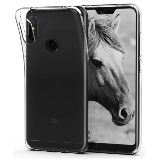 Xiaomi Redmi Note 6 Pro Kılıf Ultra İnce Kaliteli Esnek Silikon 0.2mm - Şeffaf
