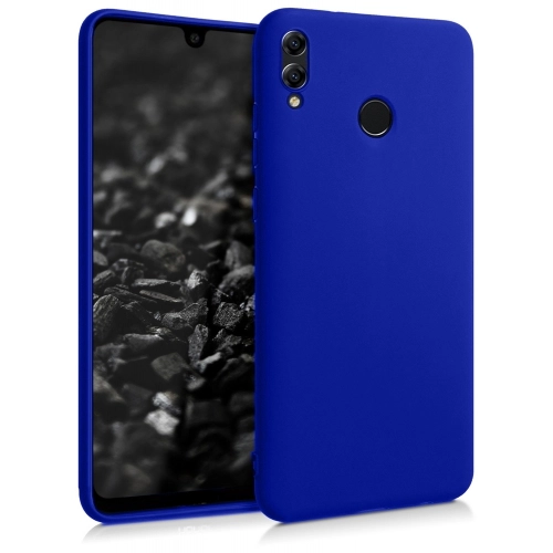 Xiaomi Redmi Note 7 Kılıf İnce Soft Mat Renkli Esnek Silikon Kapak - Mavi