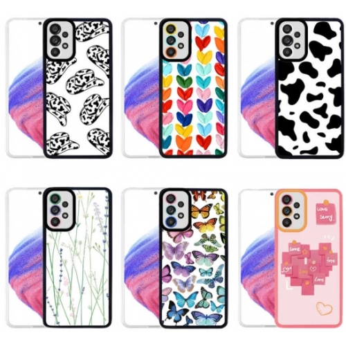 Xiaomi Redmi Note 8 Kılıf Baskılı Desenli Kamera Lens Korumalı M-Fit Kapak Çiçek - Mavi