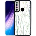 Xiaomi Redmi Note 8 Kılıf Baskılı Desenli Kamera Lens Korumalı M-Fit Kapak Çiçek - Mavi