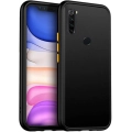 Xiaomi Redmi Note 8 Kılıf Exlusive Arkası Mat Tam Koruma Darbe Emici - Siyah