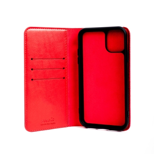 Xiaomi Redmi Note 8 Kılıf Kapaklı Mıknatıslı Cüzdan ve Mıknatıslı Silikon Kılıf - Kırmızı