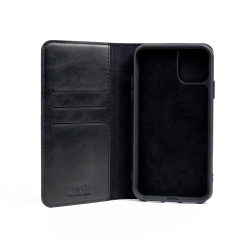 Xiaomi Redmi Note 8 Kılıf Kapaklı Mıknatıslı Cüzdan ve Mıknatıslı Silikon Kılıf - Siyah