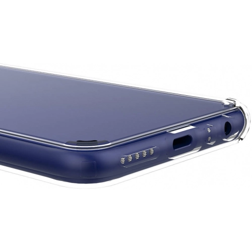 Xiaomi Redmi Note 8 Kılıf Korumalı Kenarları Silikon Arkası Sert Coss Kapak - Şeffaf