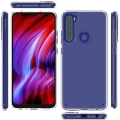 Xiaomi Redmi Note 8 Kılıf Korumalı Kenarları Silikon Arkası Sert Coss Kapak  - Şeffaf