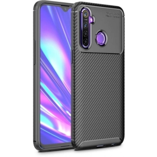 Xiaomi Redmi Note 8 Kılıf Silikon Parmak İzi Bırakmayan Karbon Soft Negro Kapak - Siyah