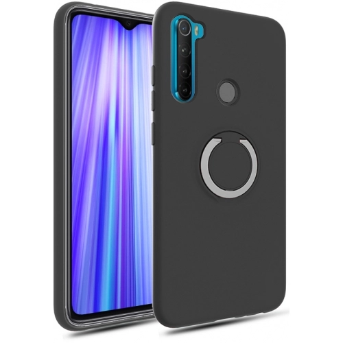 Xiaomi Redmi Note 8 Kılıf Silikon İnce Mat Esnek Parmak İzi Bırakmayan Plex Kapak - Siyah